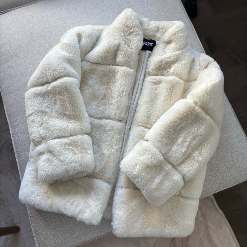 APPARIS Skylar faux fur coat - cream